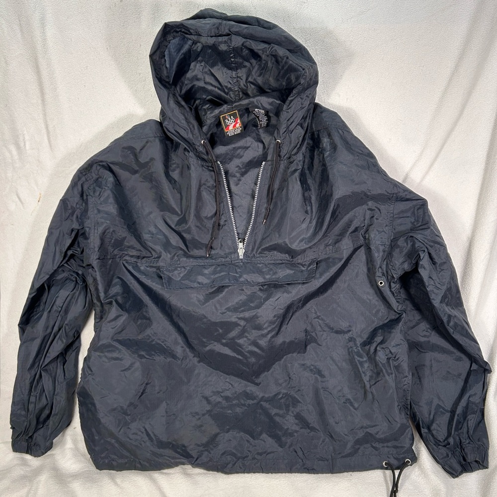Vintage JC Penny USA Olympic Windbreaker Jacket Men's Size M Navy Blue